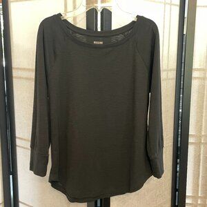 Mossimo Supply Co. 3/4 Sleeve Black Shirt